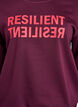 Sweat-shirt avec imprimé texte, Bordeaux, Packshot image number 2