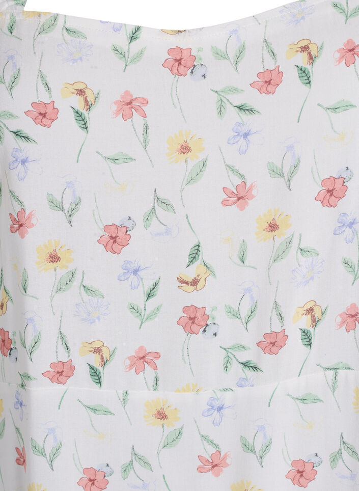 Robe d'&eacute;t&eacute; avec bretelles larges, Blanc, Packshot image number 2