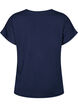 T-shirt de sport ample avec col en v, Bleu, Packshot image number 1