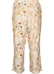 Pantalon taille haute en viscose &agrave; imprim&eacute; floral, Beige, Packshot image number 1