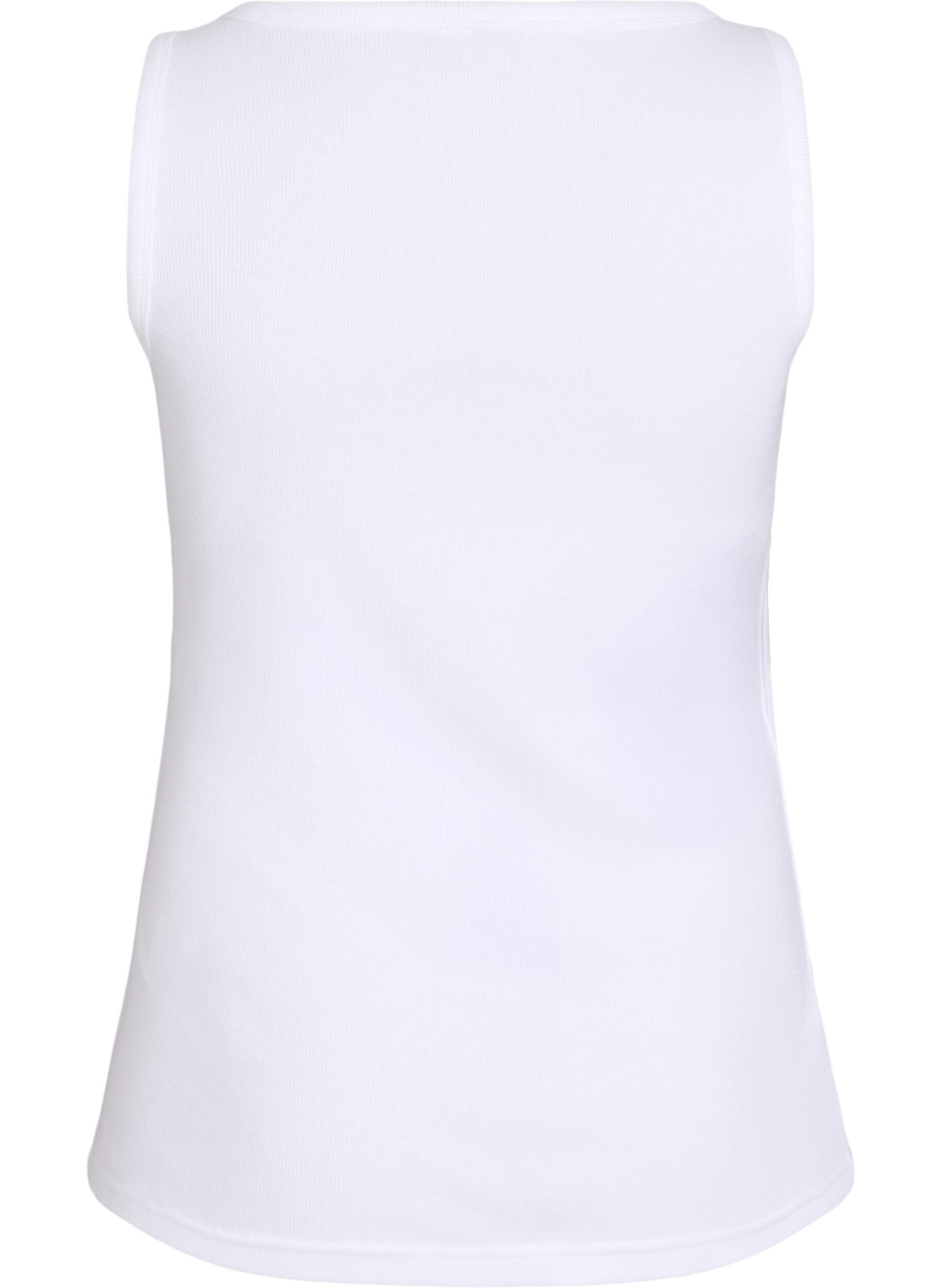 ZizziHaut ajust&eacute; avec motif, Blanc, Packshot image number 1