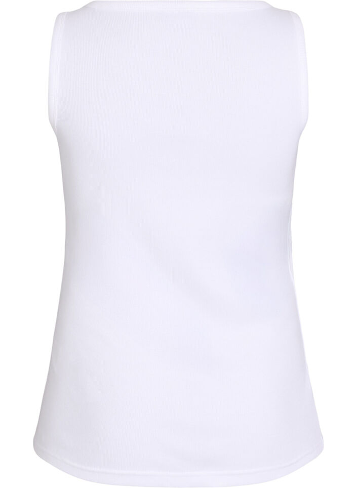 Haut ajust&eacute; avec motif, Blanc, Packshot image number 1
