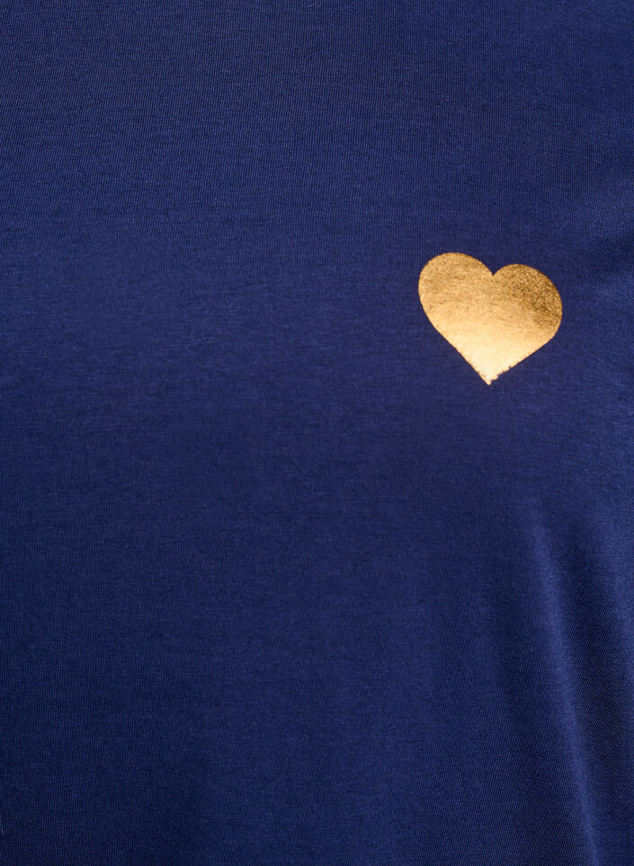 T-shirt imprim&eacute;, Bleu, Packshot image number 2