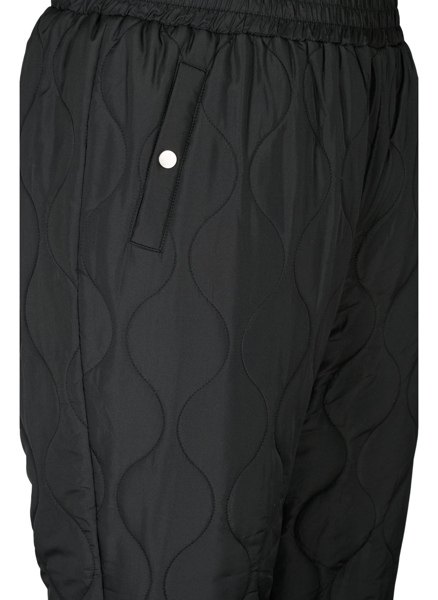 Zizzi Pantalons thermiques matelass&eacute;s, Black, Packshot image number 2