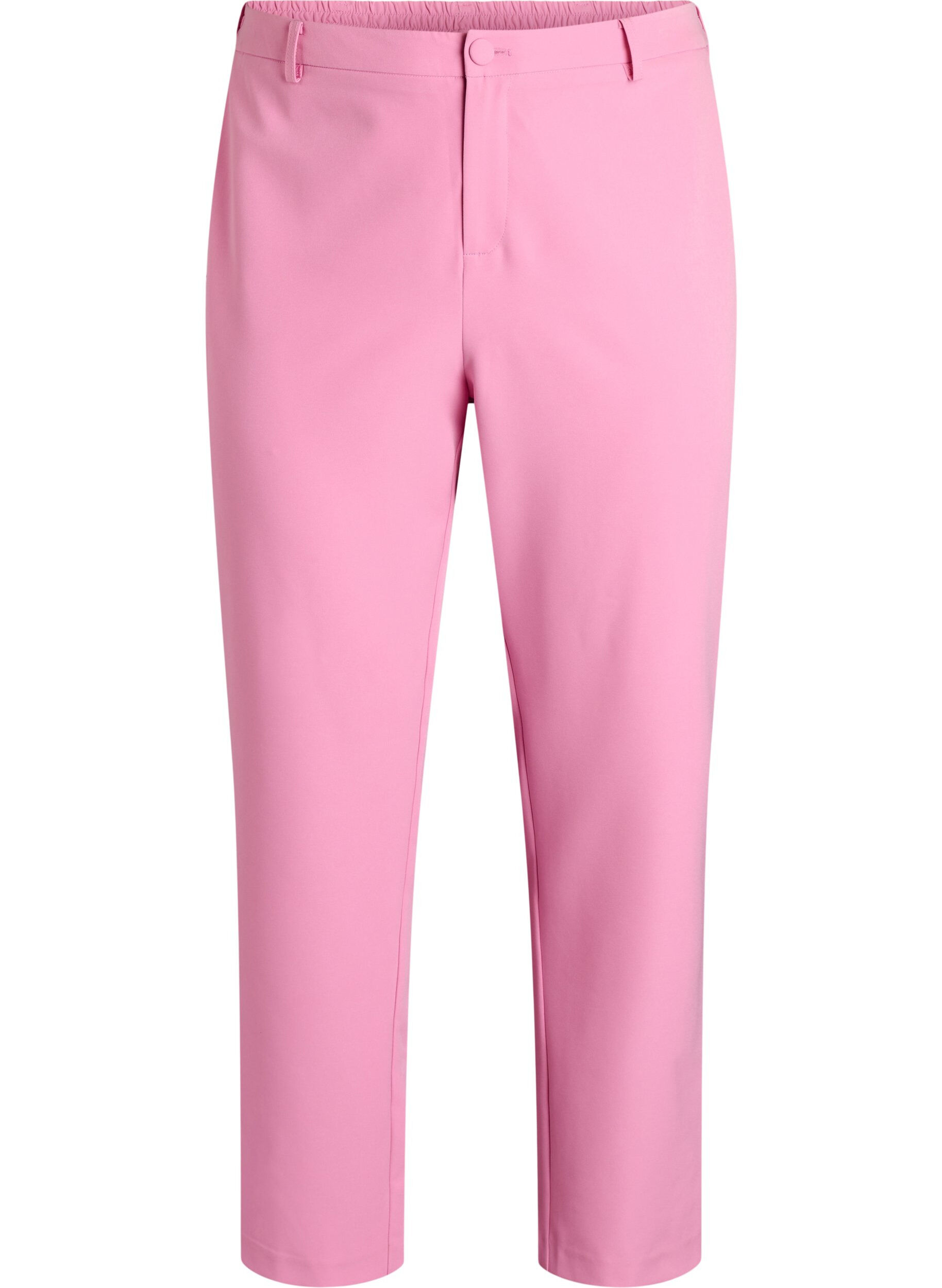 Zizzi Pantalon avec poches et jambes droites, Rose, Packshot image number 0