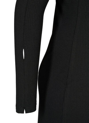 Robe ajustée avec des découpes, Black, Packshot image number 3