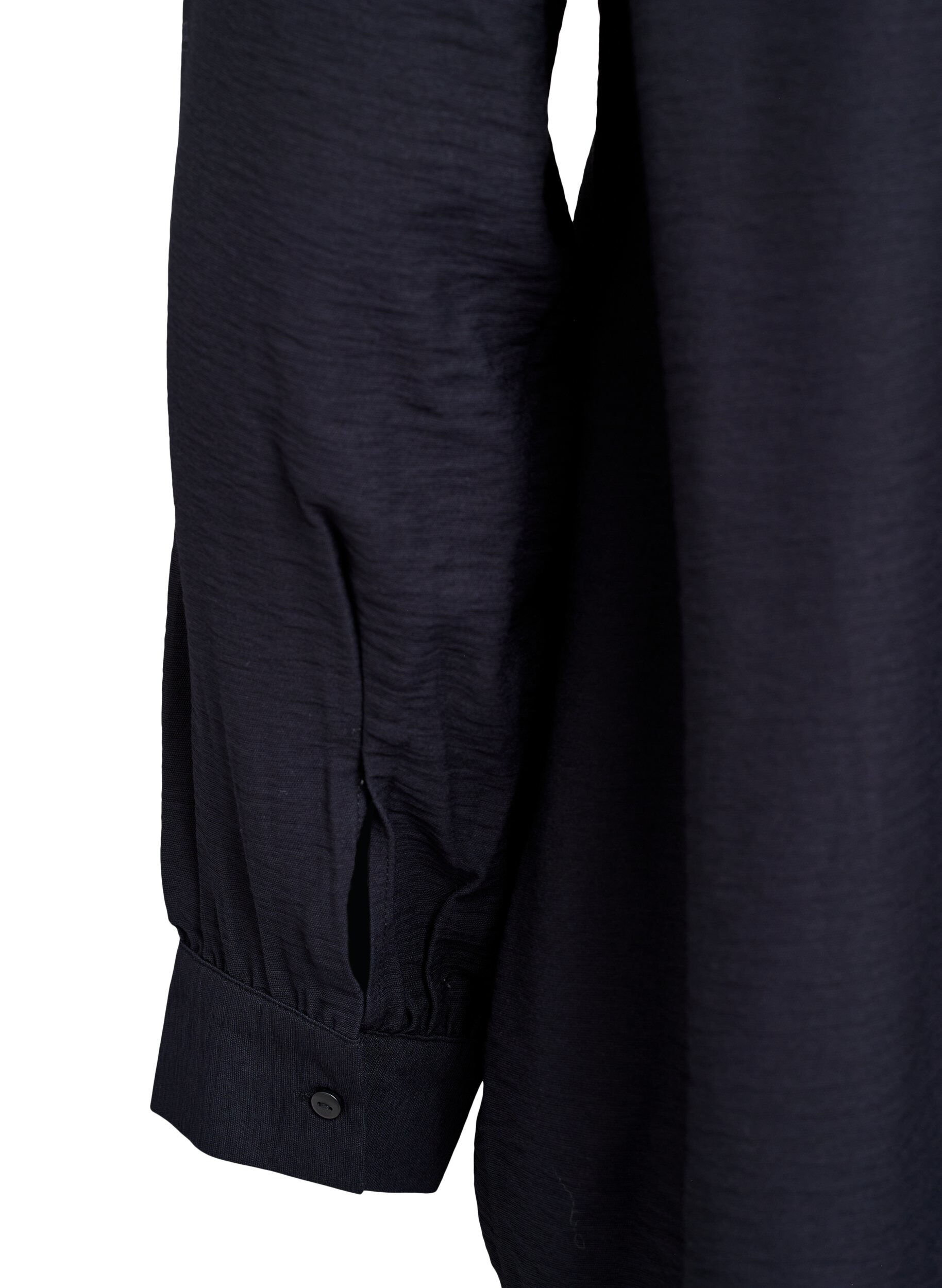 Zizzi Chemise &eacute;vas&eacute;e en viscose, Noir, Packshot image number 3