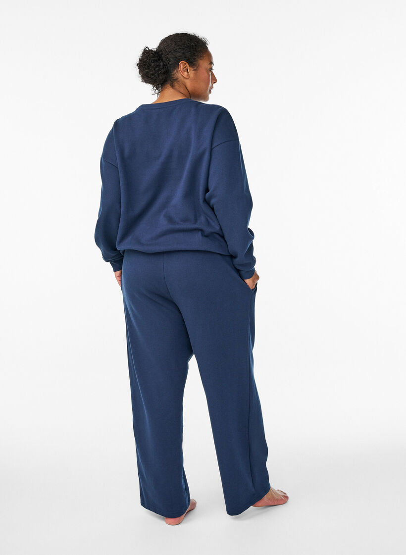 Pantalon de jogging avec poches, Bleu, Model image number 1