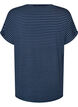 T-shirt ray&eacute; en viscose avec un col rond, Bleu, Packshot image number 1