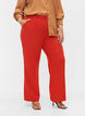 Pantalon évasé avec taille élastiquée, Rouge, Model image number 2