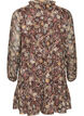 Robe en mousseline &agrave; imprim&eacute; floral et volants &eacute;tag&eacute;s, Marron, Packshot image number 1