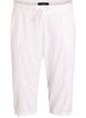 Pantacourt en coton, Blanc, Packshot image number 0