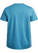 T-shirt basique en coton &agrave; col rond, Gris bleut&eacute;, Packshot image number 1