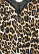 Top avec dentelle en viscose, Leopard, Packshot image number 2