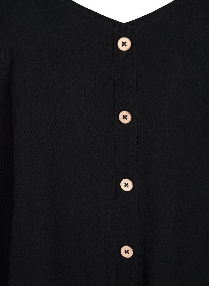 Top en viscose à fines bretelles, Black, Packshot image number 2