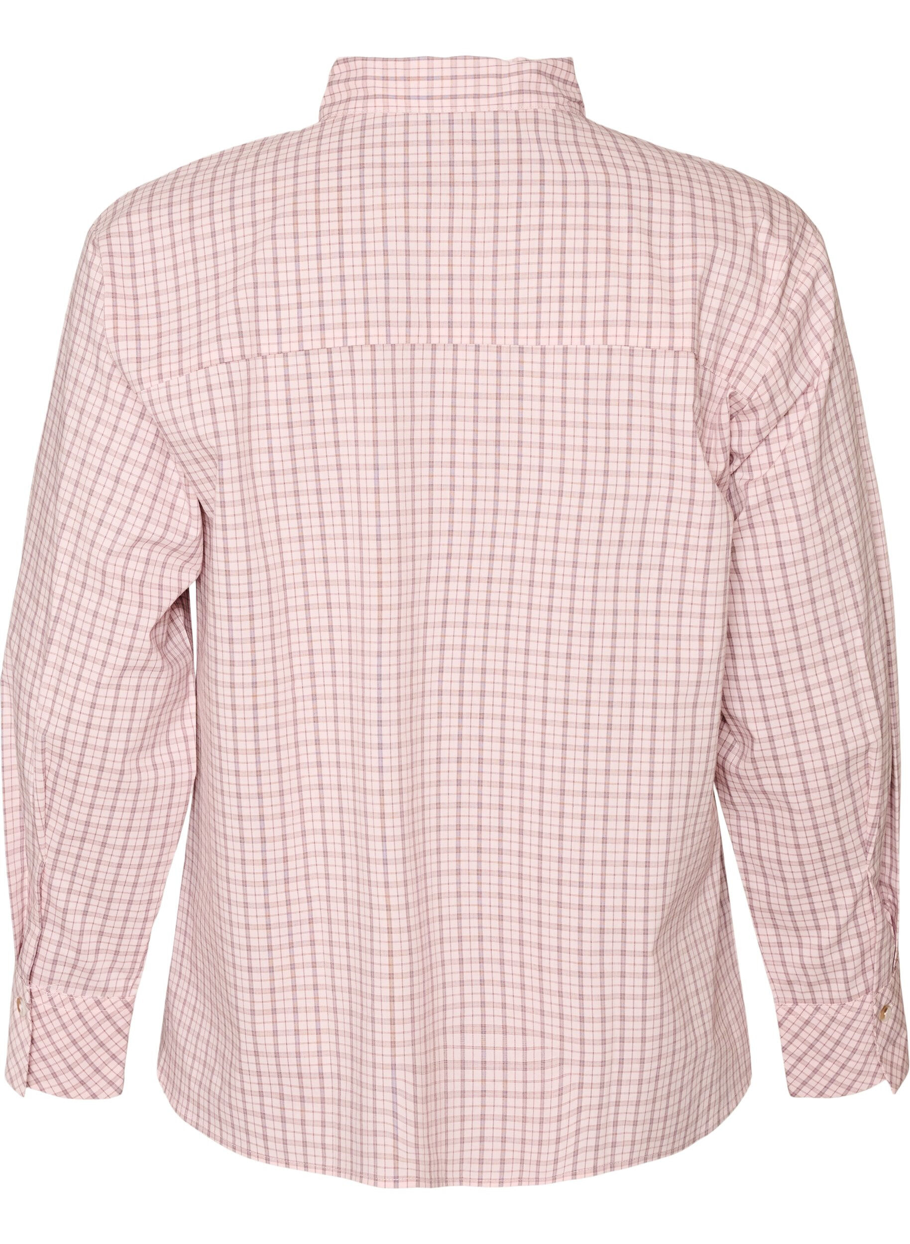 ZizziChemise ample &agrave; carreaux avec ceinture &agrave; nouer, Rose, Packshot image number 1