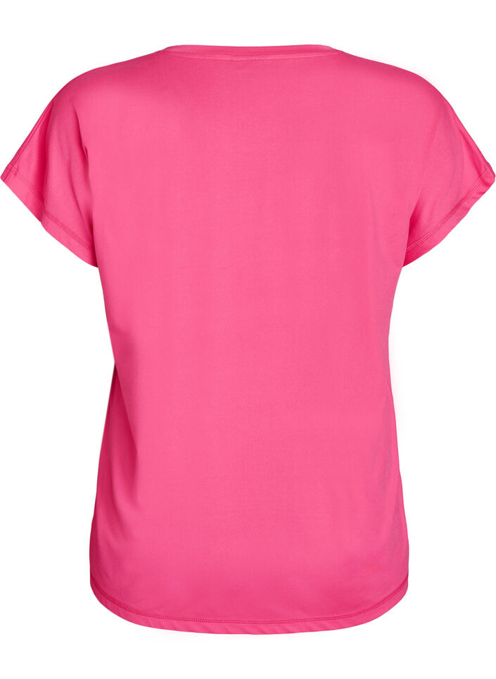 T-shirt de sport couleur unie, Rose, Packshot image number 1