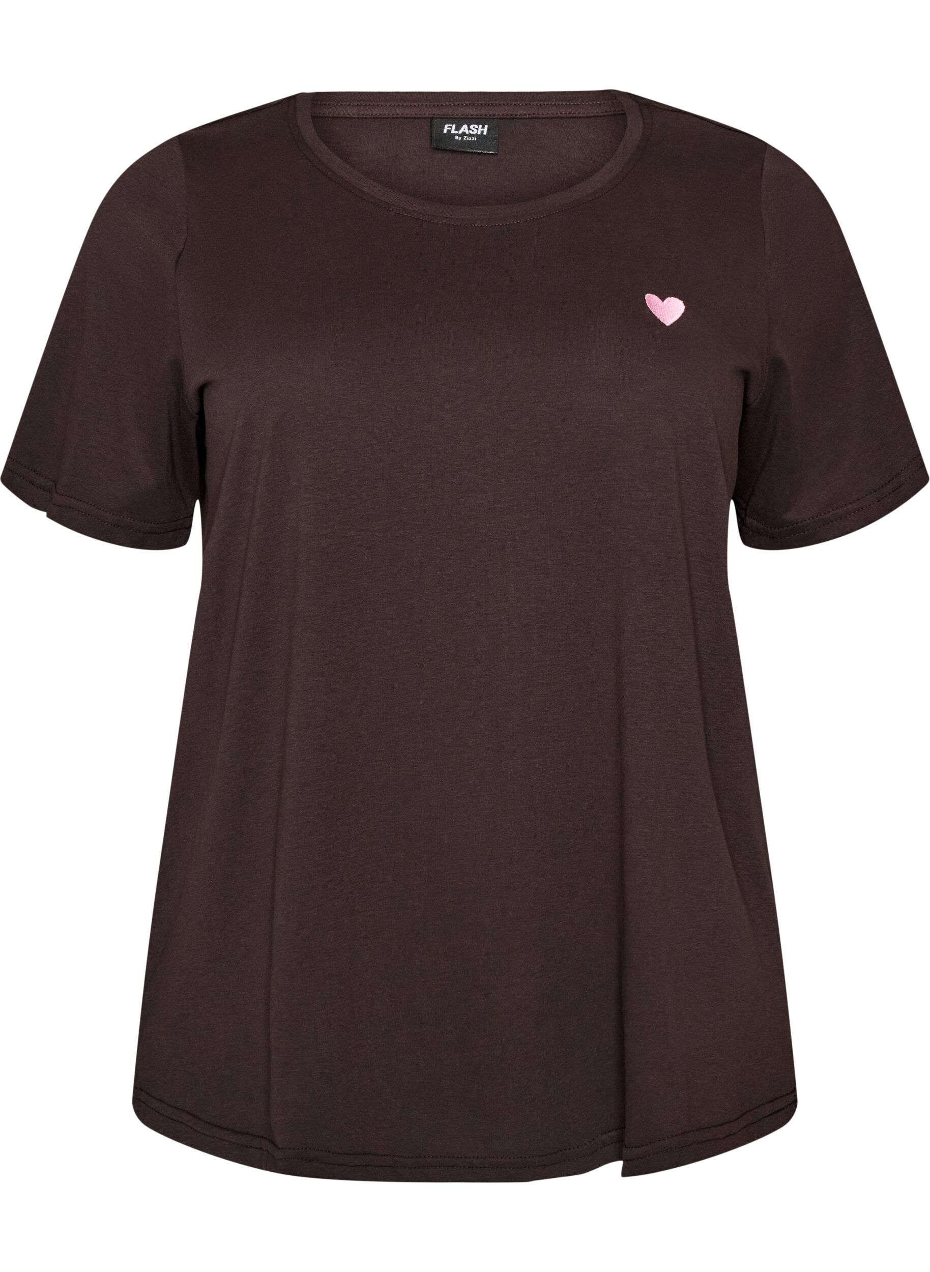 ZizziT-shirt imprim&eacute;, Marron, Packshot image number 0