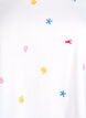 T-shirt en coton biologique avec motifs brod&eacute;s, Blanc, Packshot image number 2