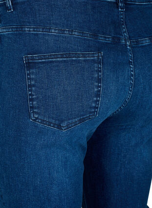 Jeans bootcut Ellen avec bord brut, Blue denim, Packshot image number 3