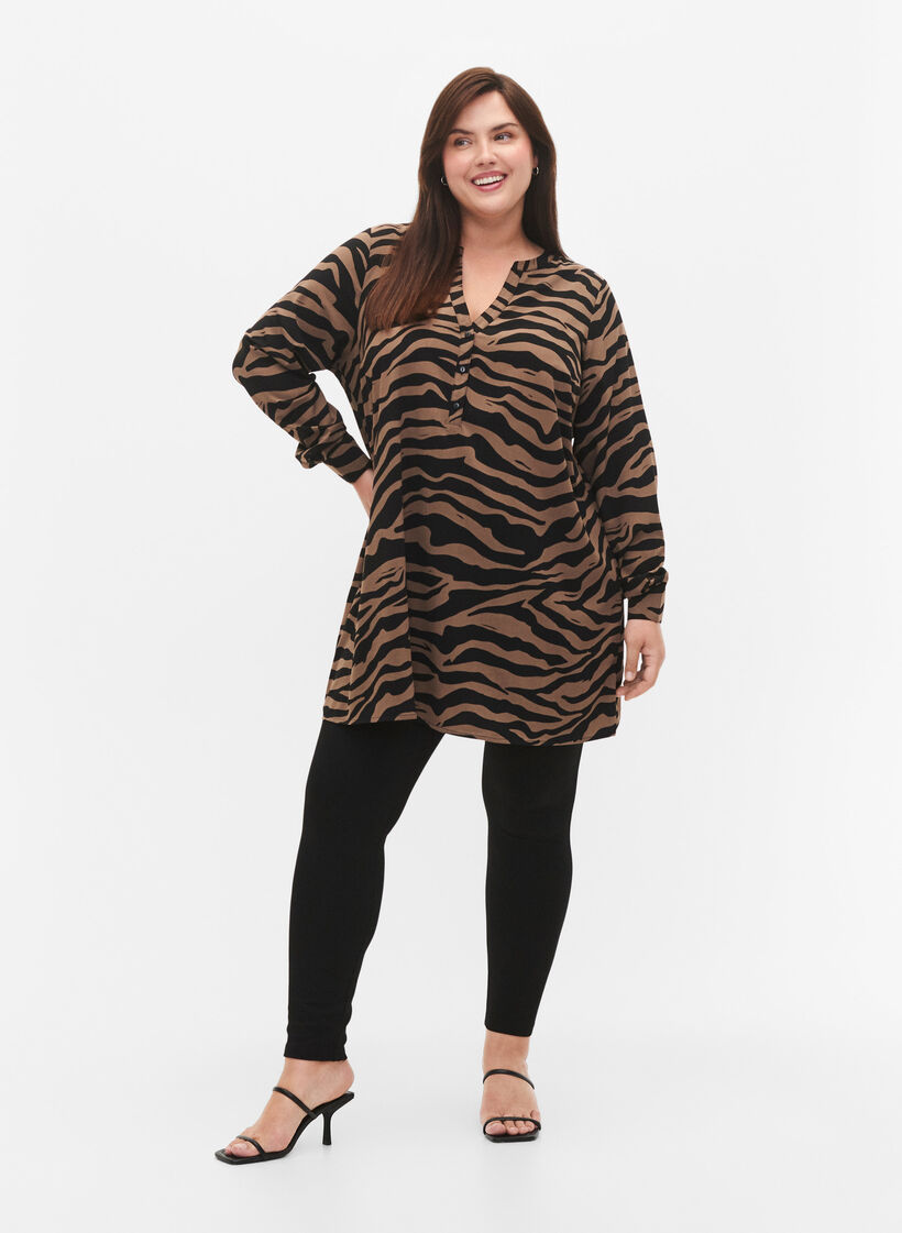 Leggings à fermeture Éclair, Black, Model image number 0