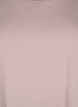 T-shirt &agrave; manches courtes en coton m&eacute;lang&eacute;, Rose poudr&eacute;e, Packshot image number 2