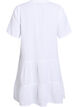 Robe courte en mousseline de coton avec motif, Blanc, Packshot image number 1