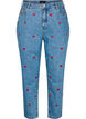 Jeans Mille coupe Mom avec broderies, Bleu Clair, Packshot image number 0