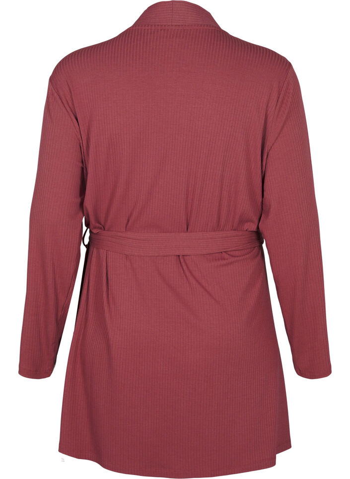 Robe de chambre avec ceinture à nouer, Rose Brown, Packshot image number 1