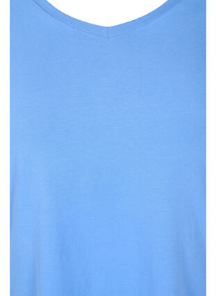 T-shirt en coton uni basique, Ultramarine, Packshot image number 2