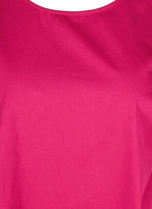 Tunique en coton à manches 2/4, Pink Peacock, Packshot image number 2