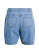 Shorts en jean avec des fleurs brod&eacute;es, Bleu Clair, Packshot image number 1