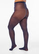 Collant 30 deniers avec motif floral, Bleu, Model image number 2