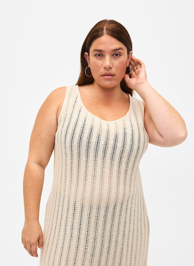 Robe de plage tissée légère avec des fentes, Brazilian Sand, Model image number 2
