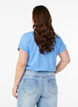 T-shirt &agrave; manches courtes en m&eacute;lange de coton, Bleu Clair, Model image number 2