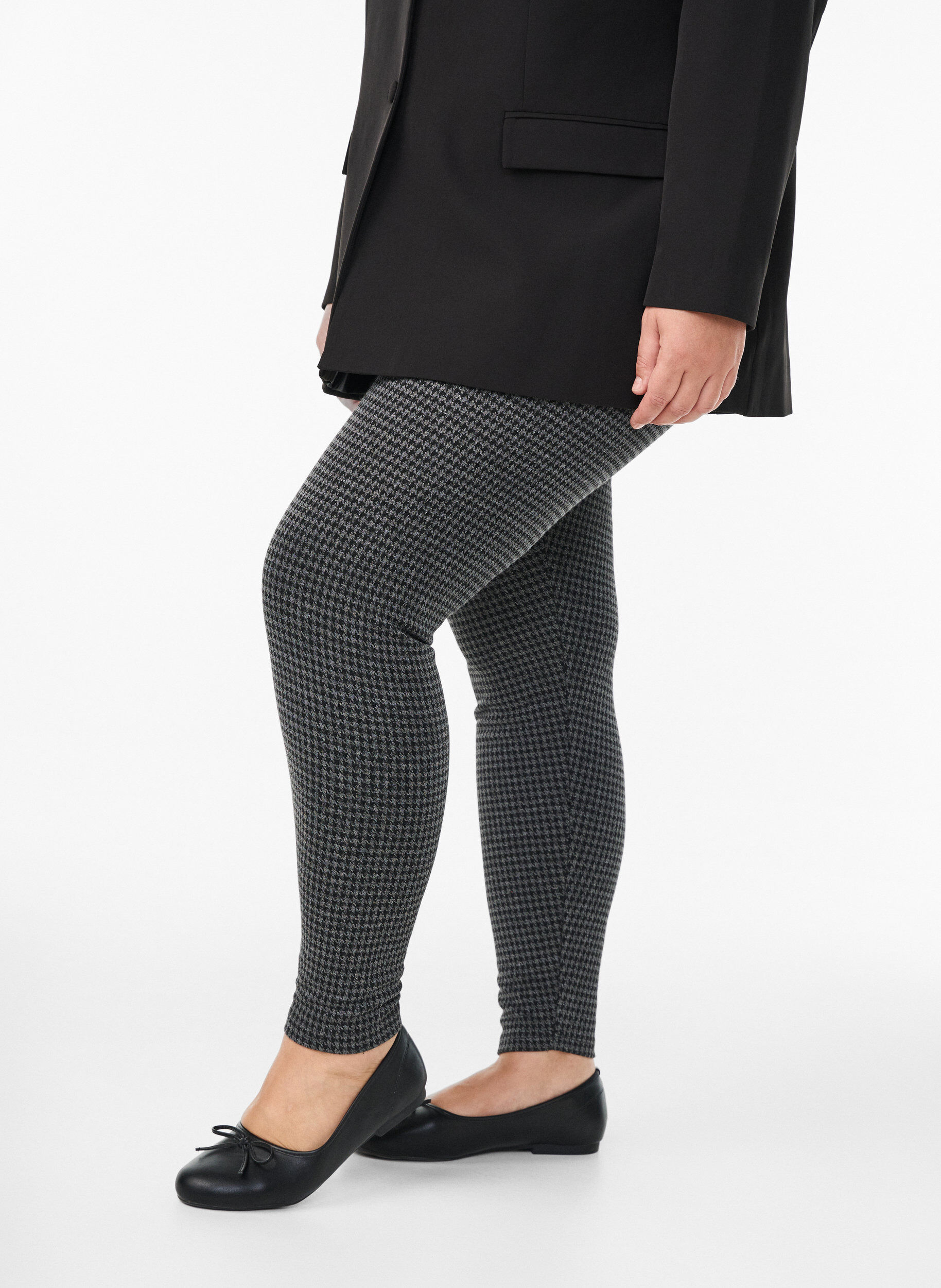 Legging &agrave; motifs taille standard, Gris anthracite, Model