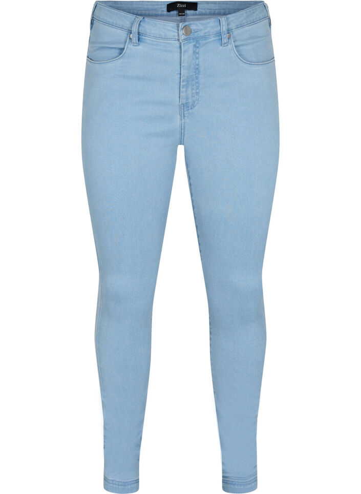Jean Amy super slim &agrave; taille haute, Ex Lt Blue, Packshot image number 0