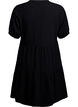 Robe courte coupe &eacute;vas&eacute;e, Noir, Packshot image number 1