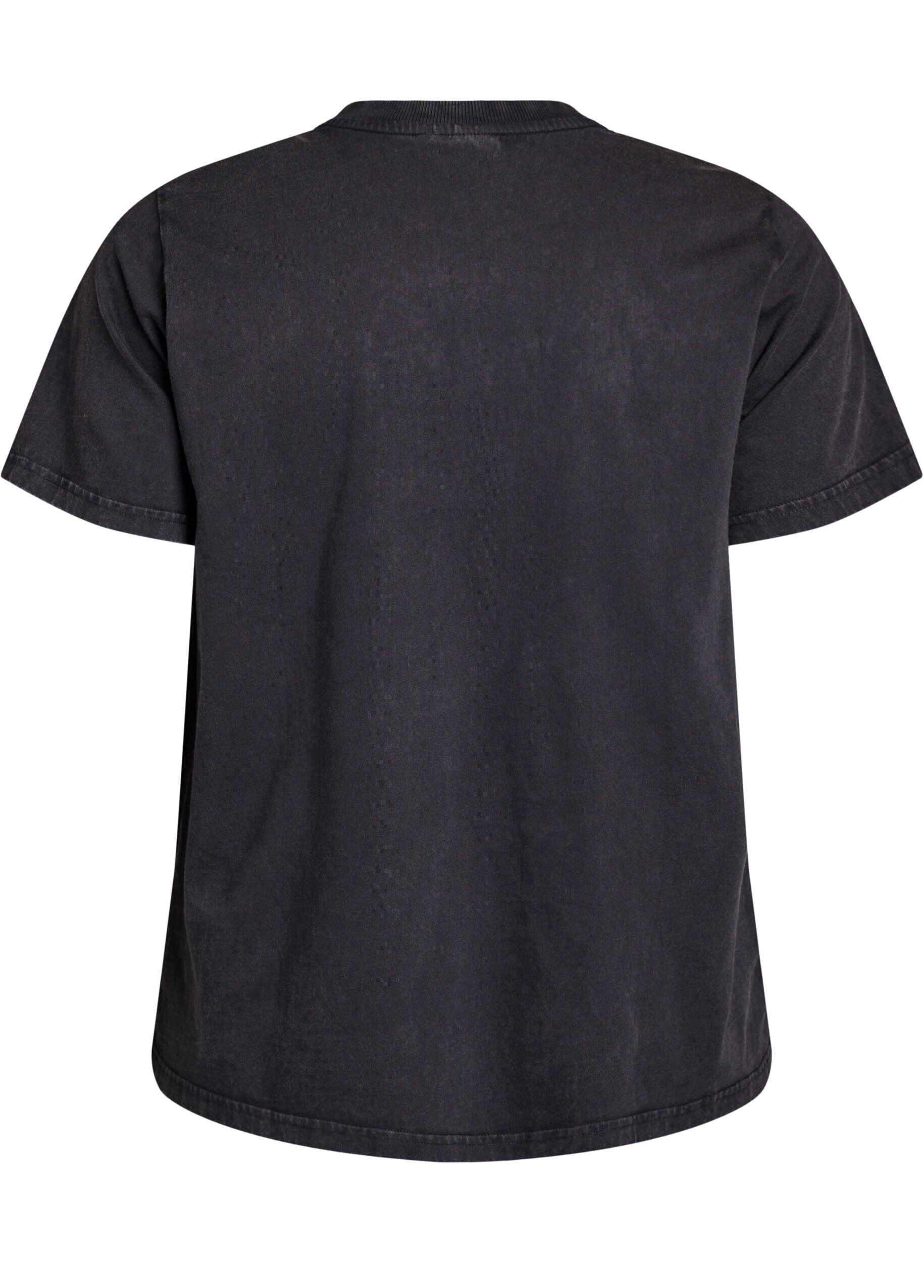 Zizzi T-shirt en coton bio avec clous, Gris anthracite, Packshot image number 1
