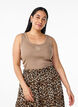 Haut ajust&eacute; avec motif, Marron, Model image number 0
