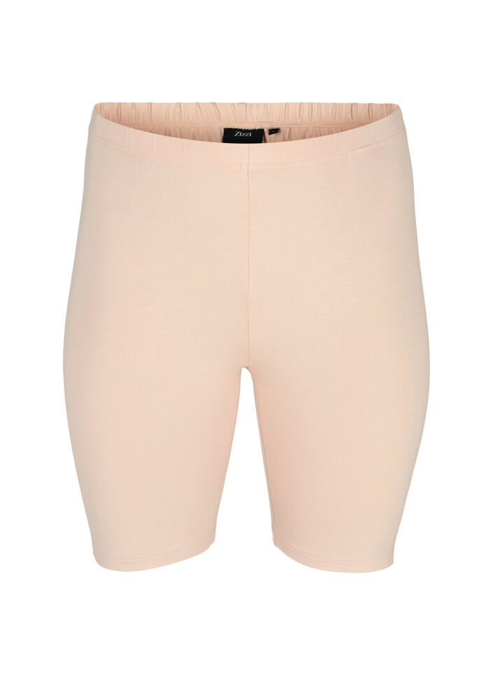Short cycliste de base de couleur unie, Beige, Packshot image number 0