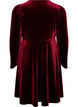 Robe en velours avec strass et coupe &eacute;vas&eacute;e, Bordeaux, Packshot image number 1