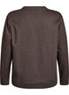 Sweat-shirt &agrave; col ras du cou, Marron, Packshot image number 1