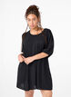 Robe courte avec nœud dans le dos, Black, Model image number 0