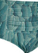 Culotte de bikini imprim&eacute;e et taille haute, Vert fonc&eacute;, Packshot image number 2