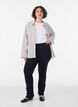 Pantalon &eacute;vas&eacute; en jersey, Noir, Model image number 1