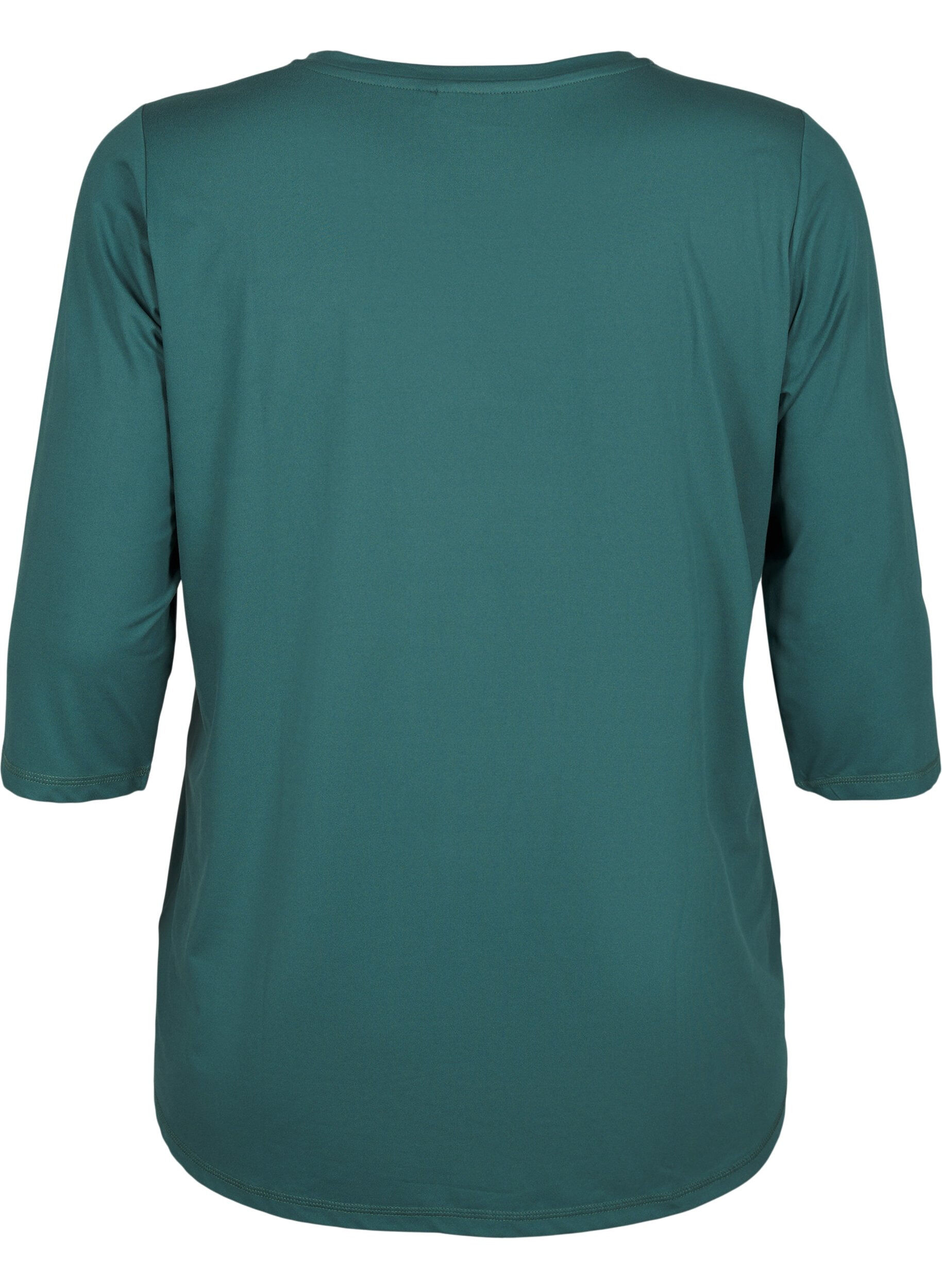 ZizziHaut de sport avec manches 3/4, Vert fonc&eacute;, Packshot image number 1