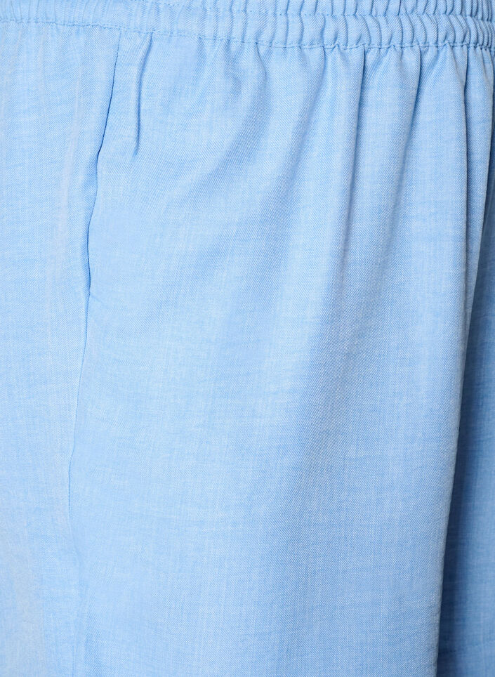 Short avec poches et taille haute, Bleu Clair, Packshot image number 2