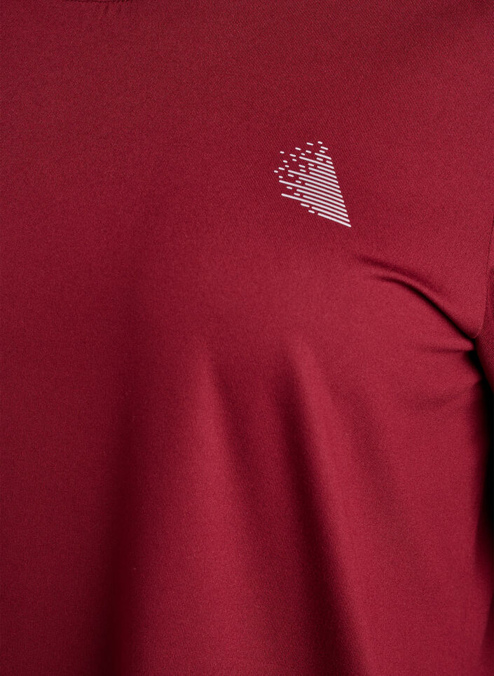 Haut de sport avec manches 3/4, Bordeaux, Packshot image number 2