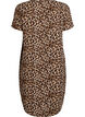 Robe &agrave; manches courtes avec imprim&eacute;, Marron, Packshot image number 1